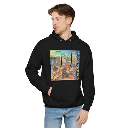 Broken World (Unisex fleece hoodie)