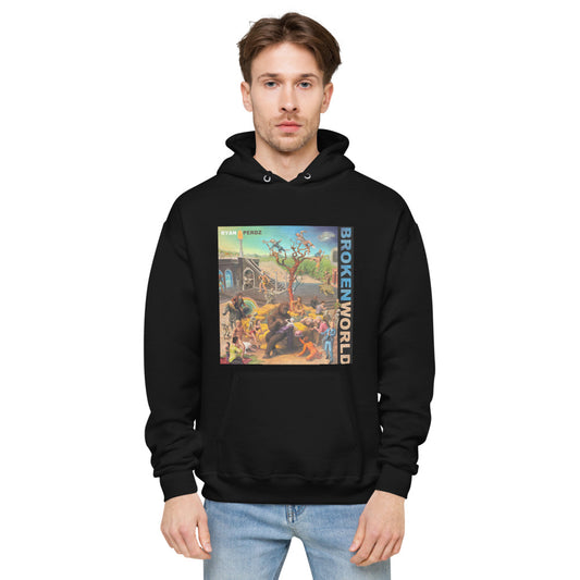 Broken World (Unisex fleece hoodie)