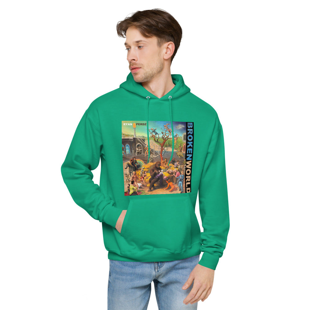 Broken World (Unisex fleece hoodie)