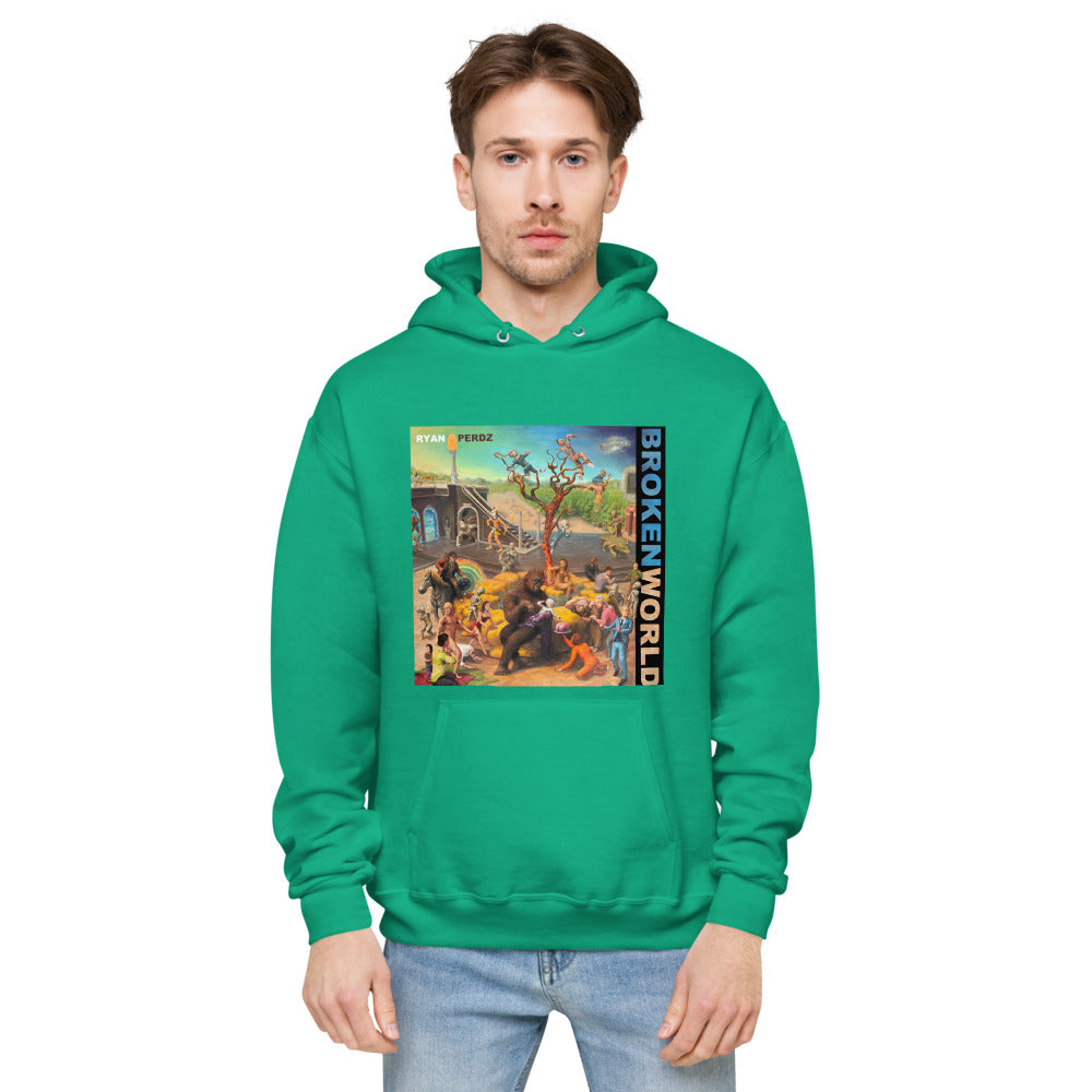 Broken World (Unisex fleece hoodie)