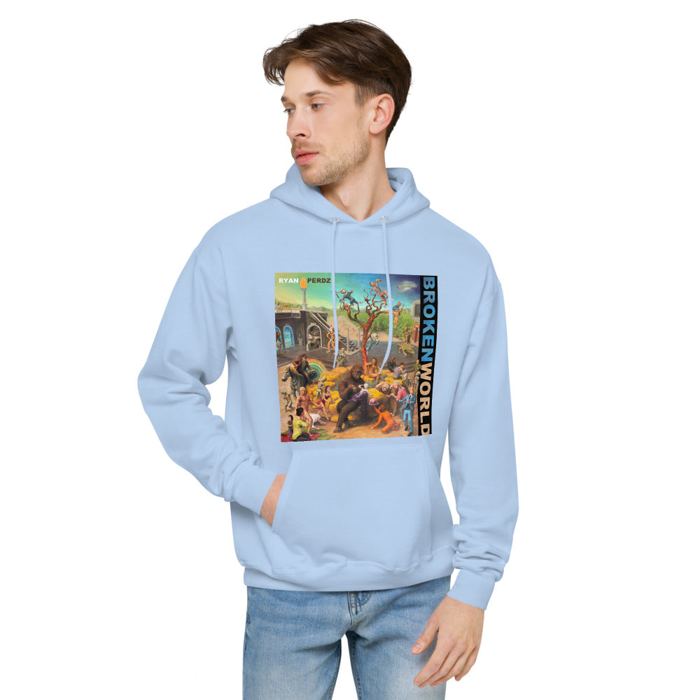 Broken World (Unisex fleece hoodie)
