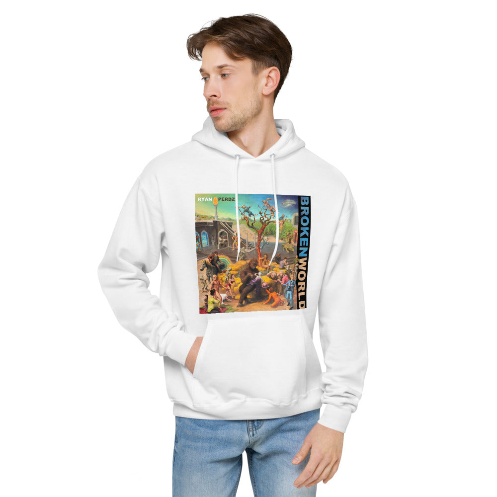 Broken World (Unisex fleece hoodie)